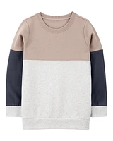 Kid Colourblock Fleece Sweatshirt