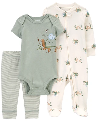 Green Turtle 3-Piece Sleep and Play Set