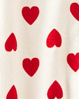 Baby Organic Cotton Sleep & Play Pyjamas Hearts