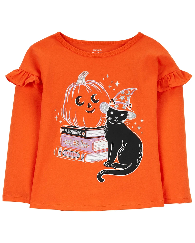 Halloween Cat Flutter Tee