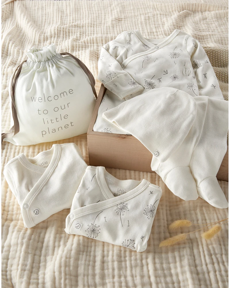 Baby 6-Piece Organic Cotton Hand-Picked Gift Set