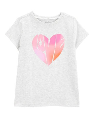 Kid Love Short-Sleeve Graphic Tee - Grey