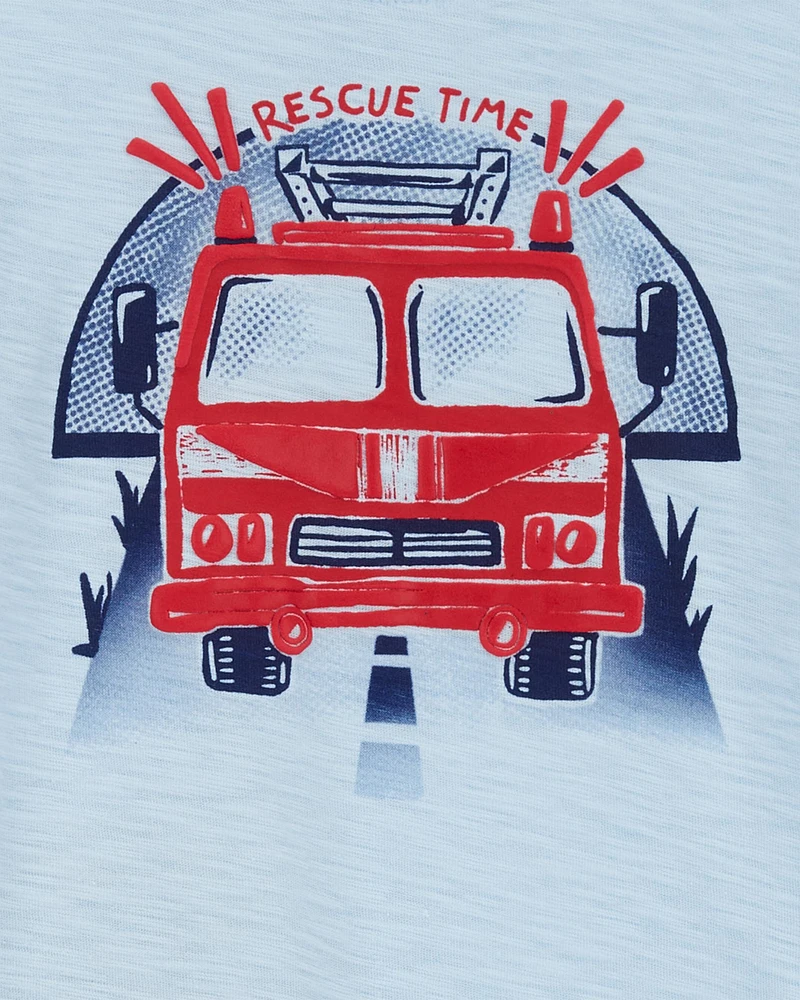 2-Piece Firetruck Tee & Short Set