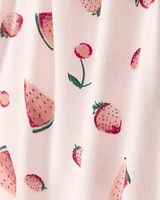 Baby Watermelon Zip-Up PurelySoft 1-Piece Pajamas