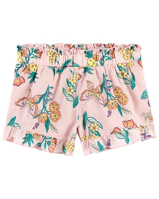 Toddler Floral Poplin Shorts