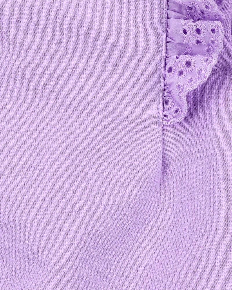 Baby Girl 3-Piece Flutter Outfit Set - Purple
