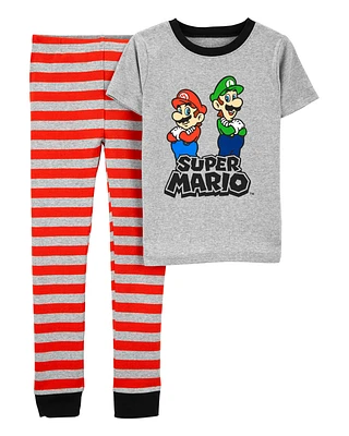 Kid 2-Piece Super Mario 100% Snug Fit Cotton Pyjamas