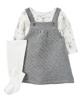 Baby 3-Piece Quilted Jumper Set