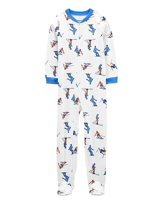 Kid 1-Piece Ski Fleece Footie Pyjamas