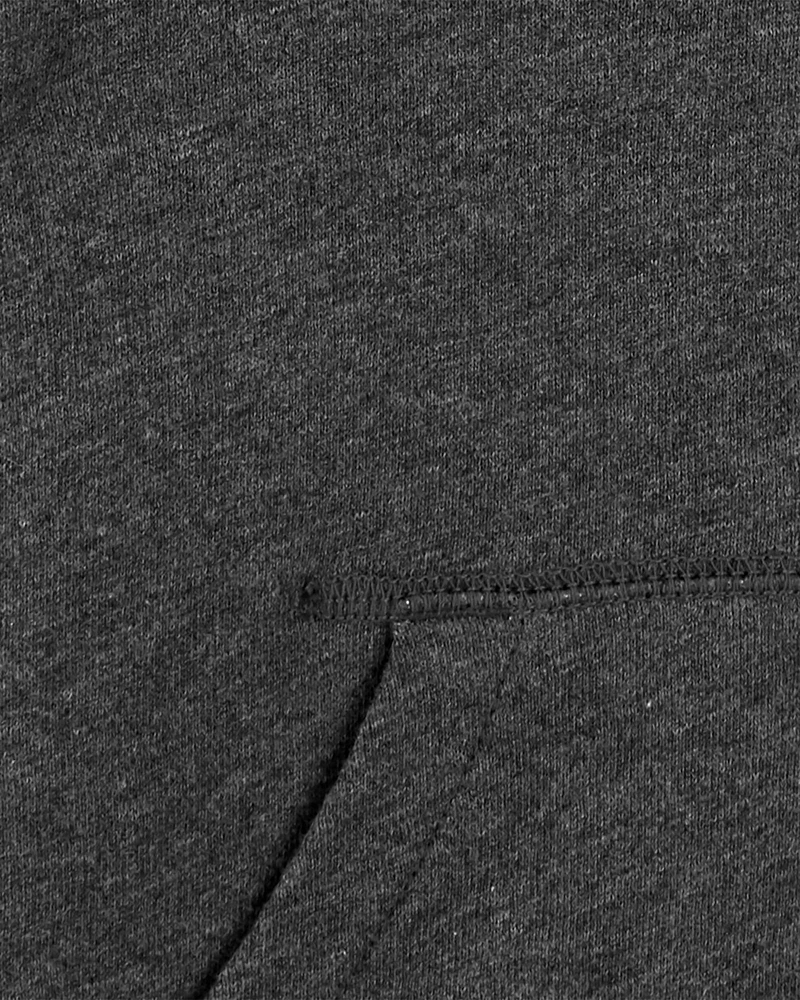 Marled Zip-Up French Terry Hoodie