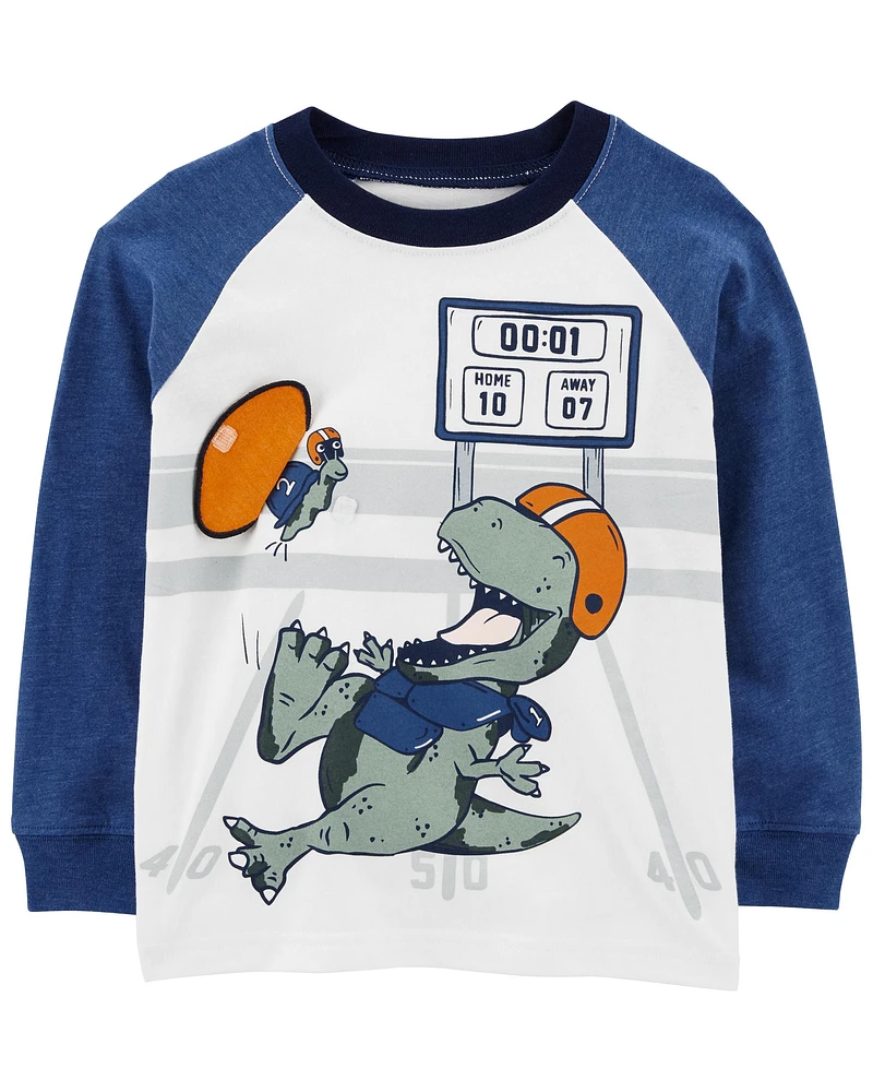 Dinosaur Football Jersey Tee