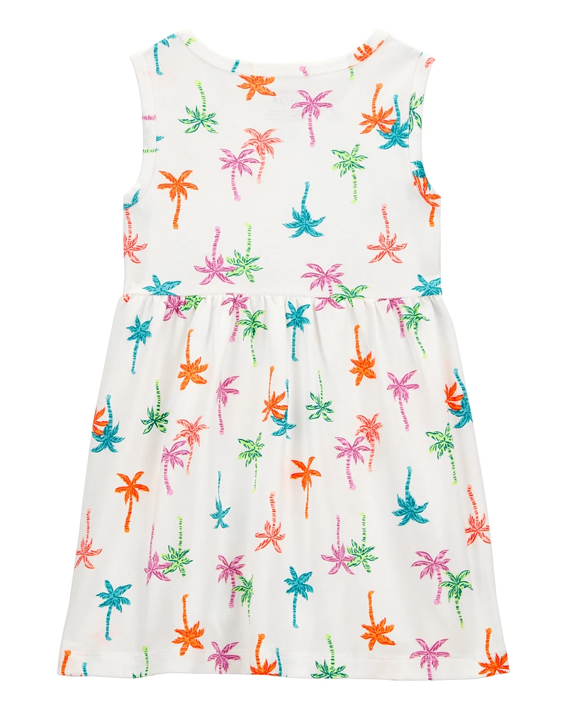 Toddler Palm Tree Tank Dress