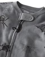 Baby Organic Cotton Sleep & Play Pyjamas Spooky Creatures Print
