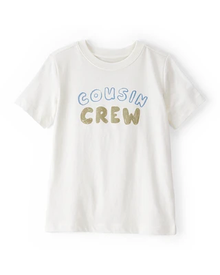 Toddler Cousin Crew Short-Sleeve Graphic Tee -White