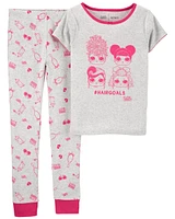 Kid 2-Piece LOL Surprise 100% Snug Fit Cotton PJs