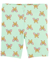 Baby Butterfly Print Bike Shorts