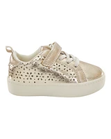 Toddler High-Top Glitter Sneakers - Gold