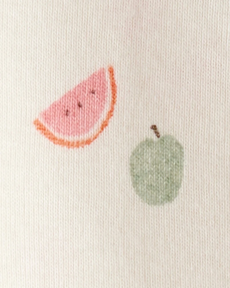 Baby Fruit Print Organic Cotton 2-Piece Pyjamas