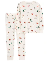 Baby 2-Piece Christmas Print Thermal Pyjamas