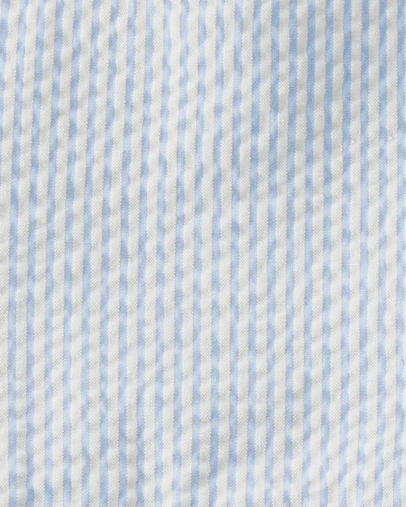 Baby Organic Cotton Seersucker Sunsuit