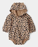 Baby Leopard 1-Piece Hooded Bubble