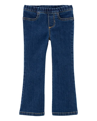 Baby Flare Pull-On Denim Jeans