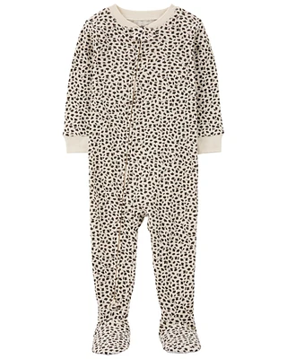 Baby 1-Piece Floral Thermal Footie Pajamas