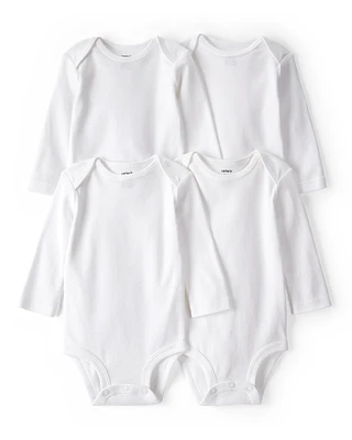 Baby 4-Pack Long-Sleeve Bodysuits