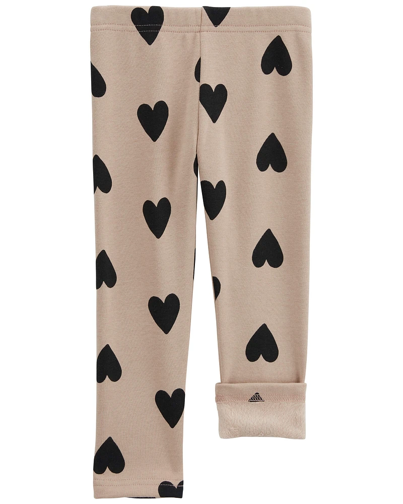 Baby Heart Cozy Fleece Leggings