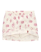 Kid Seashell Golf Skort - Ivory