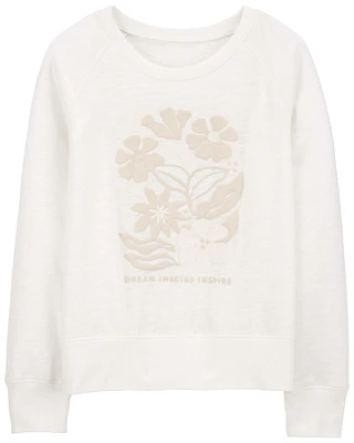 Floral Pullover Sweatshirt