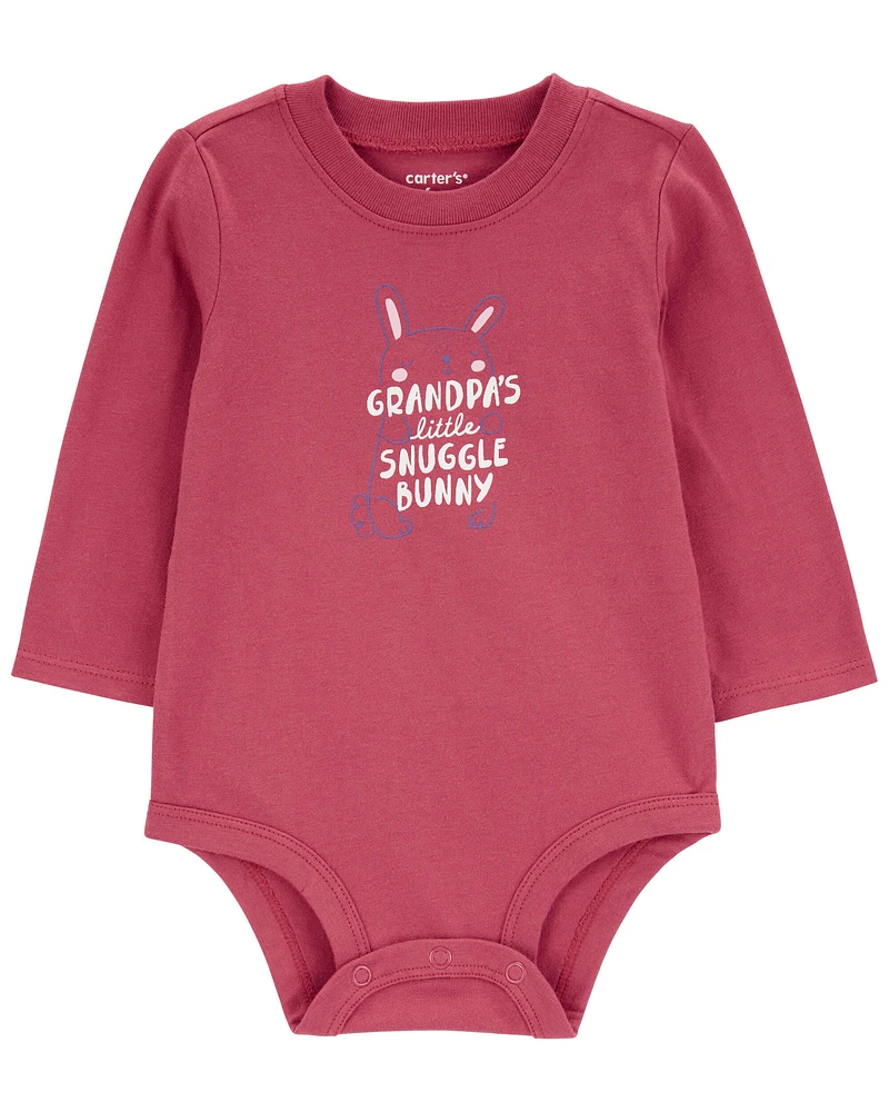 Baby Grandpa's Little Snuggle Bunny Collectible Bodysuit