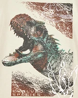 Kid Short-Sleeve Dinosaur Tee - Ivory