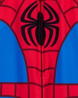 Toddler Marvel™ Spider-Man 1-Piece Rashguard Swimsuit - Blue/Red