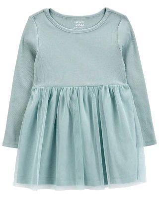 Baby Tutu Long-Sleeve Jersey Dress