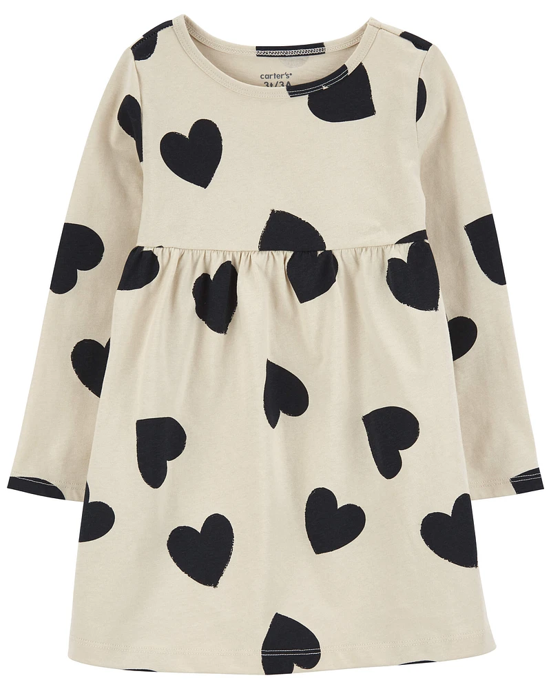 Toddler Heart Jersey Dress