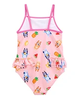 Toddler Bluey™ 1-Piece Swimsuit - Pink