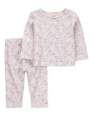 Baby 2-Piece Floral Long-Sleeve Tee & Pant Set