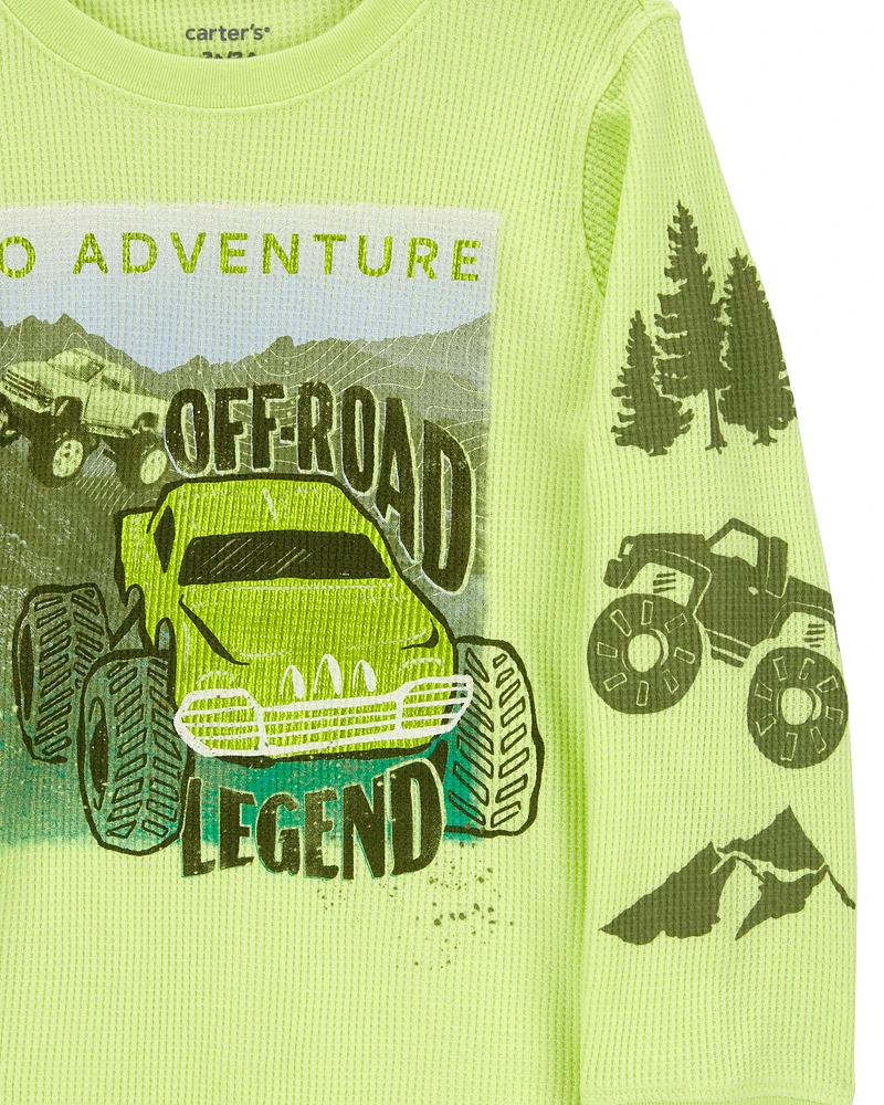 Toddler Off Road Adventure Thermal Graphic Tee