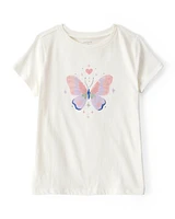 Kid Butterfly Short-Sleeve Graphic Tee - White