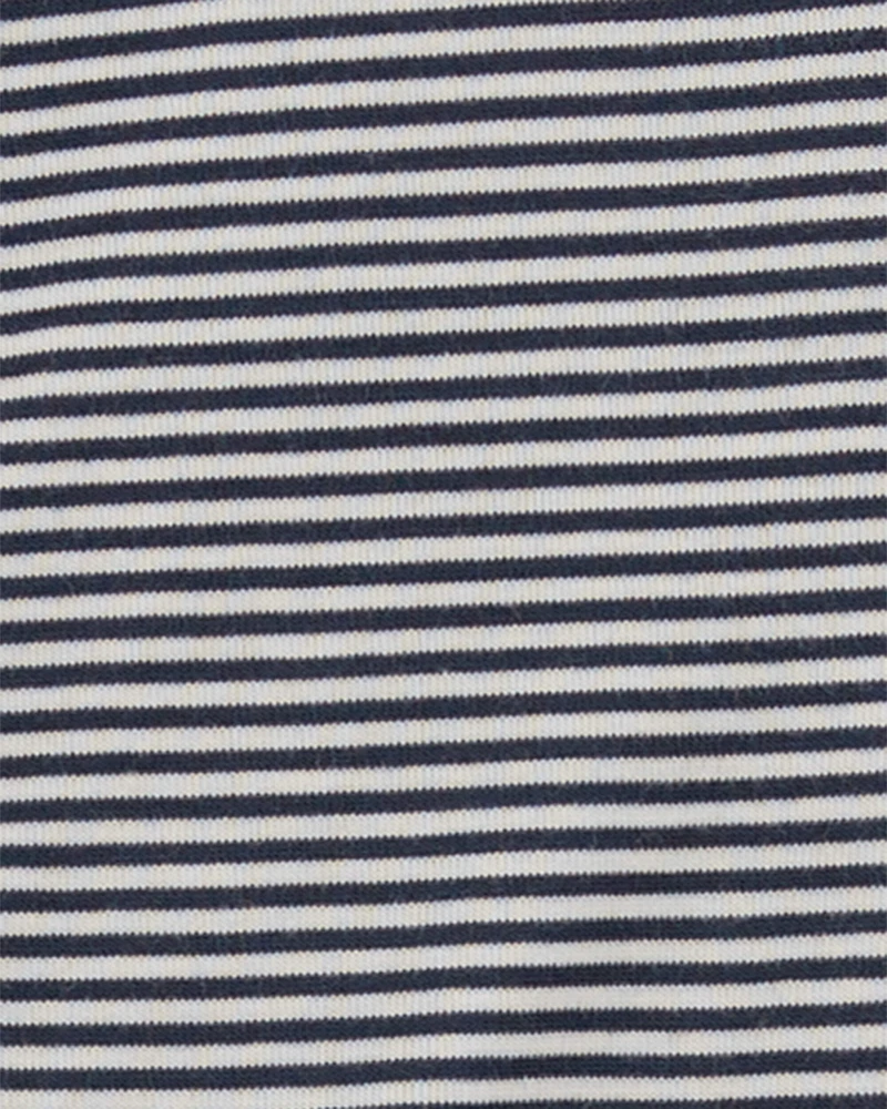 1-Piece Striped PurelySoft Footie Pyjamas