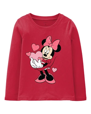 Toddler Minnie Mouse Valentine's Day Tee - Red