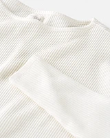 Adult Women's Maternity Loose-Fit Waffle Knit Tee