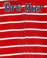 Baby Brother 2-Way Zip Cotton Sleeper Pyjamas