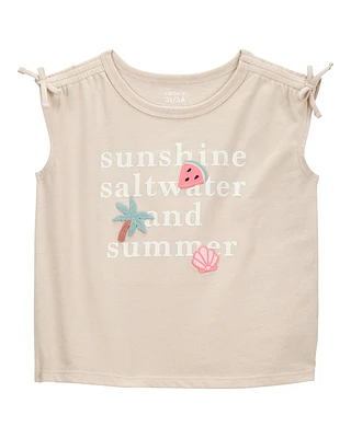 Toddler Sunshine, Saltwater and Summer Graphic Tee