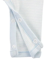Baby Preemie Striped Cotton Sleeper