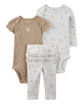 Baby 3-Piece Owl Little Character Set