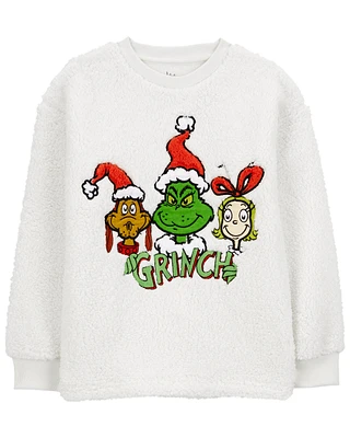 Toddler Grinch Fuzzy Pullover