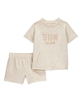 Toddler Boho Chic Sun Club 2-Piece Outfit Set
