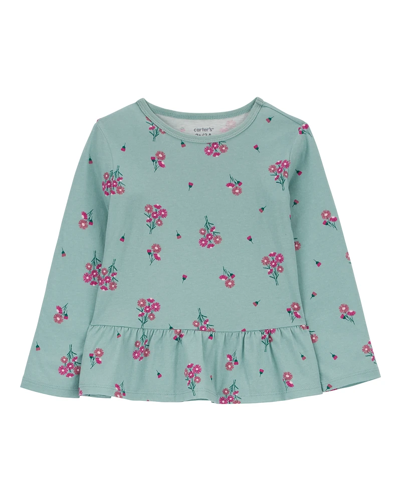 Toddler Floral Peplum Top